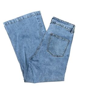 Lulus Flare Leg Light Wash Denim Jeans Size Large